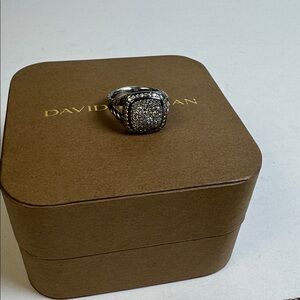 David Yurman Albion Diamond Pave‎ Ring in Sterling Silver 0.99 CTW